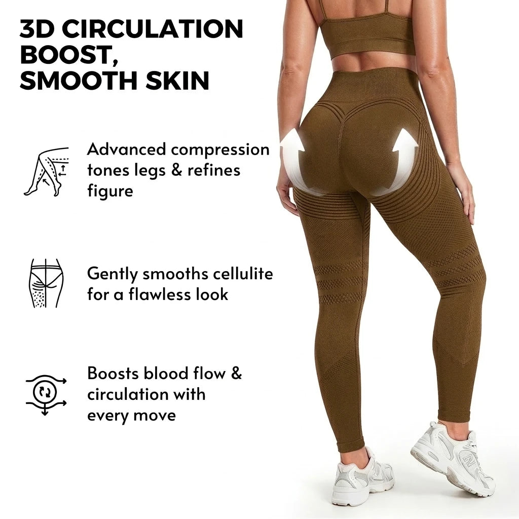 Anti-cellulite leggings graduated compression
