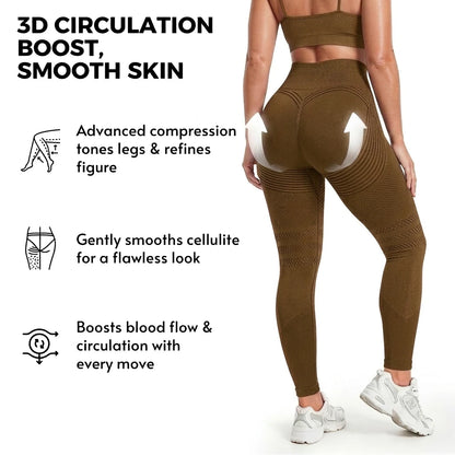 Anti-cellulite leggings graduated compression