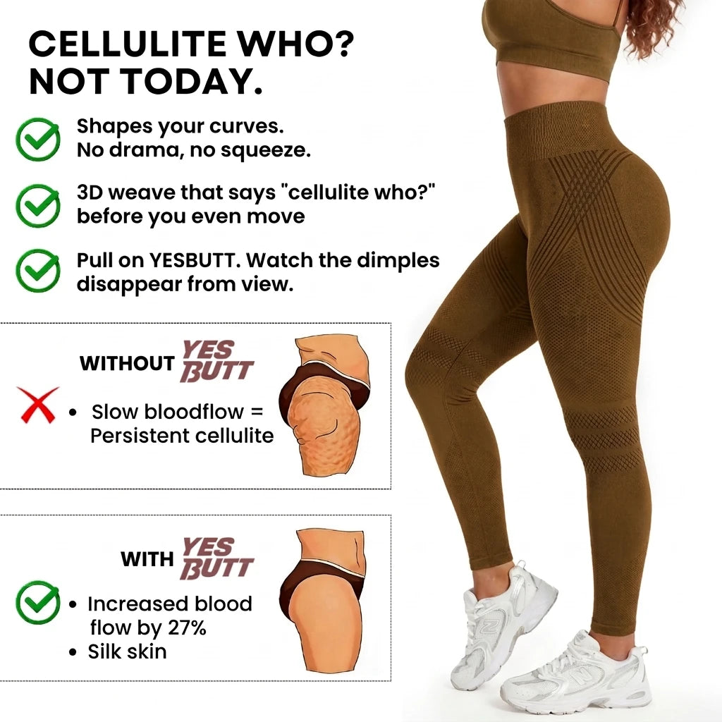 Woman in 3D anti-cellulite leggings