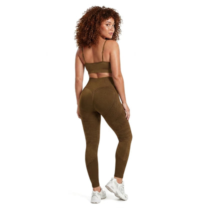 Anti-cellulite leggings smoothing appearance of cellulite