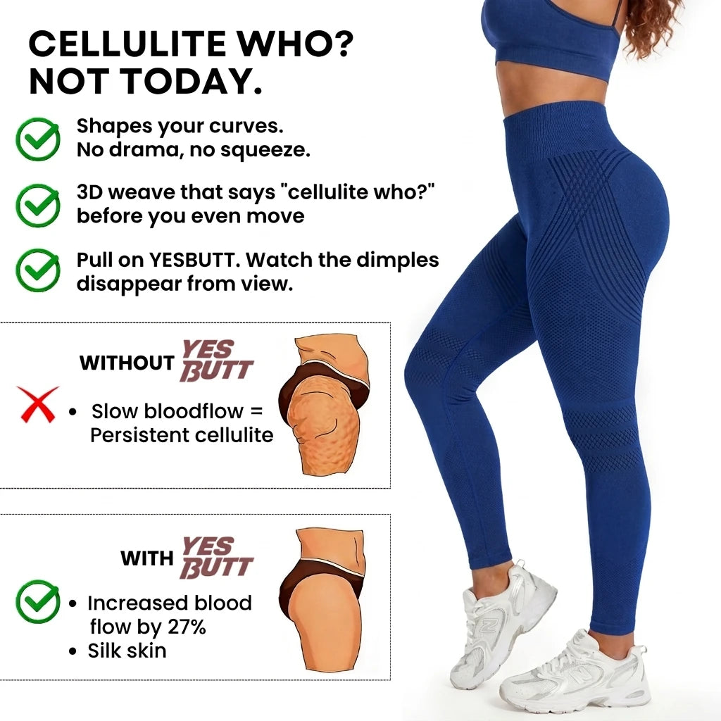 Anti-cellulite compression leggings on model