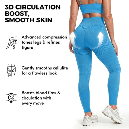 Anti-cellulite leggings smoothing the thighs